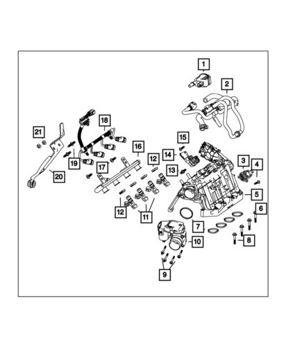 Genuine mopar purge hose 68439250aa