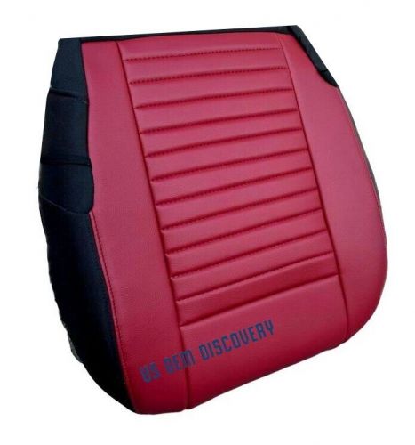 2011 Fits DODGE CHALLENGER SXT 2-Door Driver Bottom vinyl Seat Cover 2Tone RED, US $133.91, image 2