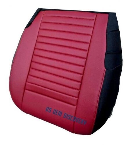 2011 Fits DODGE CHALLENGER SXT 2-Door Driver Bottom vinyl Seat Cover 2Tone RED, US $133.91, image 6