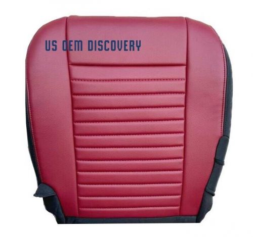 2011 Fits DODGE CHALLENGER SXT 2-Door Driver Bottom vinyl Seat Cover 2Tone RED, US $133.91, image 7