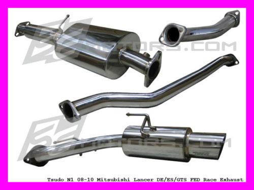 Mitsubishi lancer 2008 2009 2010 de es tsudo race catless s2 catback exhaust 
