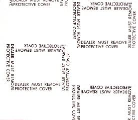 Auto Carpet Protector Film Protective Cover Dealer Must Remove 24