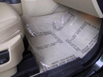 Auto Carpet Protector Film Protective Cover Dealer Must Remove 24