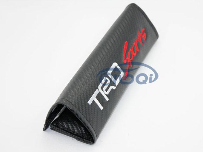 A Pair TRD Sports carbon fiber Car Seat belt Cover Shoulder Pad Pads For TOYOTA, US $14.88, image 2