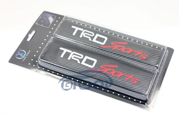 A Pair TRD Sports carbon fiber Car Seat belt Cover Shoulder Pad Pads For TOYOTA, US $14.88, image 6