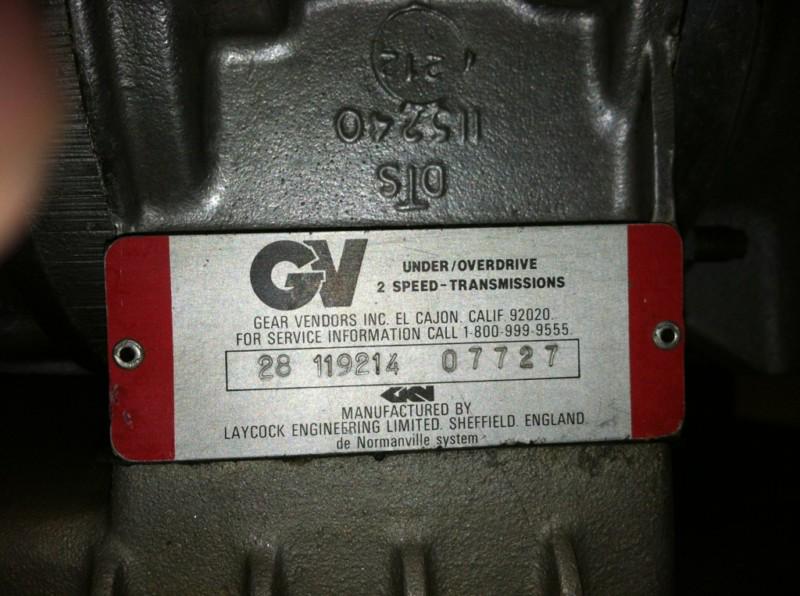 Gear Vendors Under/ Overdrive 2 speed Transmission, US $1,000.00, image 2