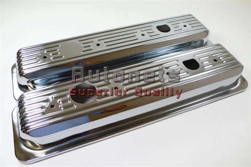 Chrome steel chevy truck center bolt v8 5.0 5.7l 305 350 valve cover hot rat rod