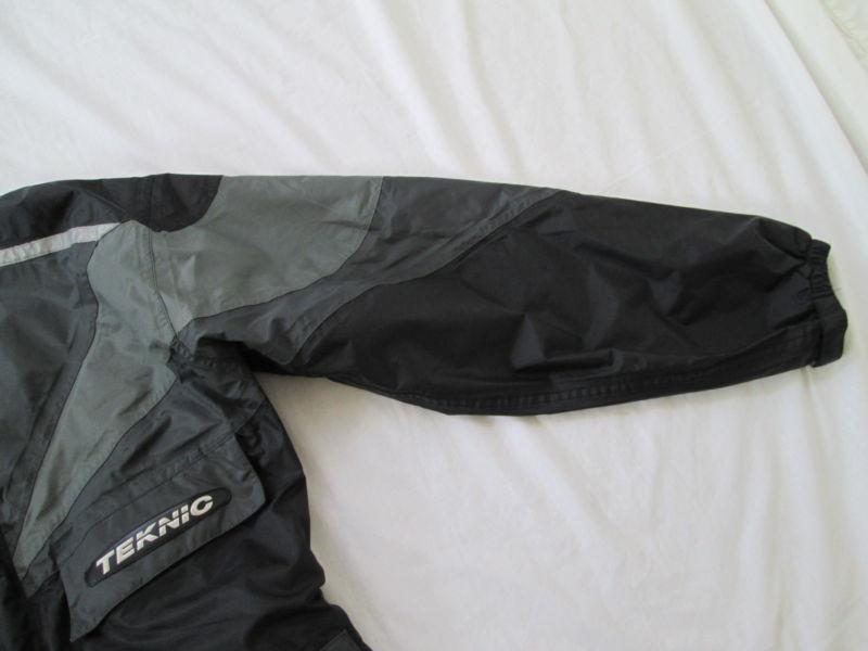 MEN'S TEKNIC MOTORCYCLE BIKER NYLON RIDING JACKET EXCELLENT, US $14.99, image 7