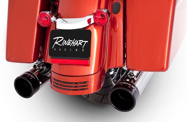Rinehart exhaust 4" slip on mufflers 4 harley touring 1995-2013 ultra glide flh