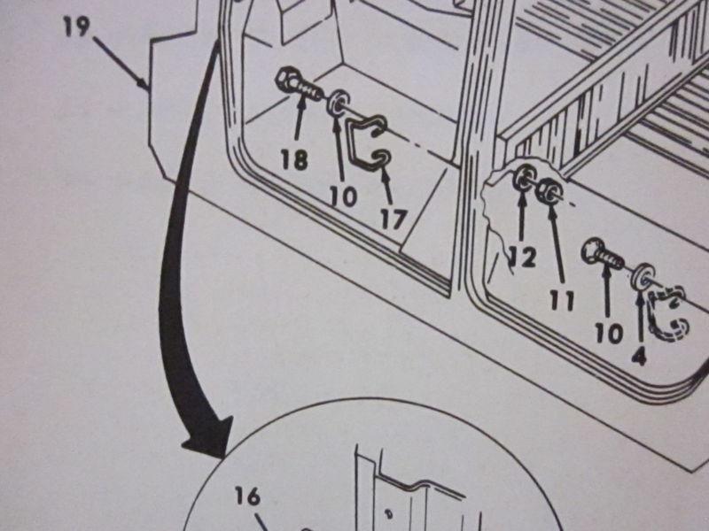 4 m998 hummer front buckle striker 12339187 nos