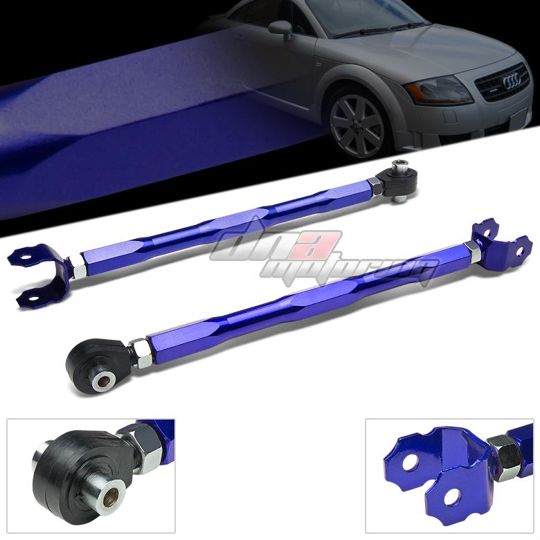 00-06 audi tt/04 golf r32 blue adjustable rear camber control suspension kit/arm