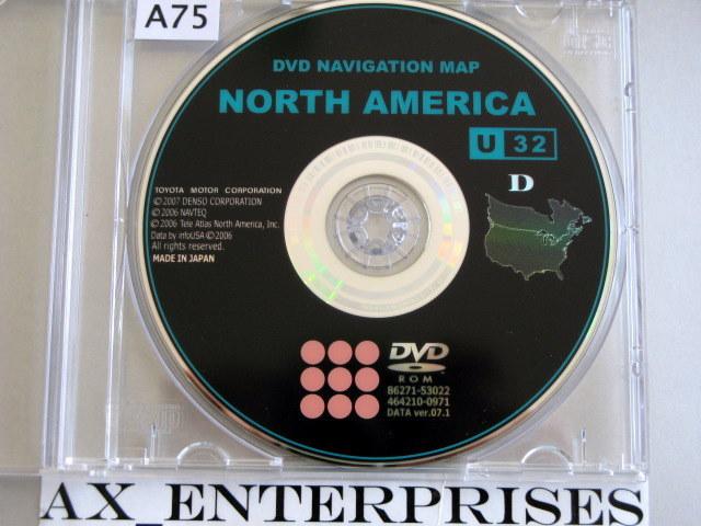 06 07 08 09 toyota sienna le xle limited navigation dvd map # u32 release 9/2007