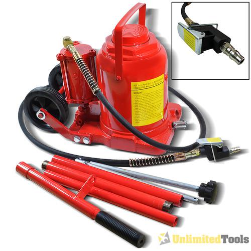 50 ton air / hydraulic bottle jack super duty auto truck rv repair lift w/handle