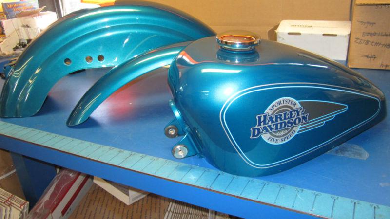 94-98 paint set front & rear fenders & gas tank for harley davidson 1993-2003