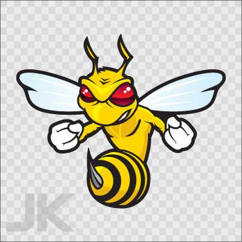 Decals sticker bee hornet wasp insect bees hornets wasps honey 0500 zvaag