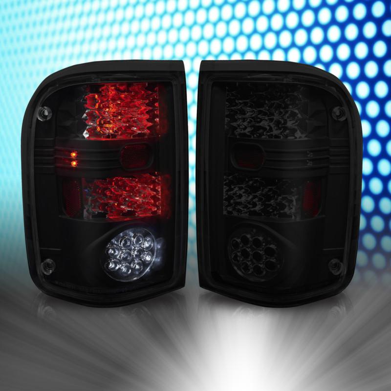 Purchase 9300 Ford Ranger Tail Lights LED Black Housing Smoke Lens