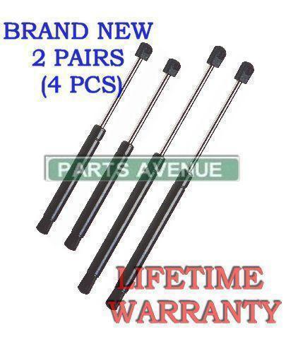 4 pieces 2 window glass & 2 liftgate tailgate lift supports shocks struts arms
