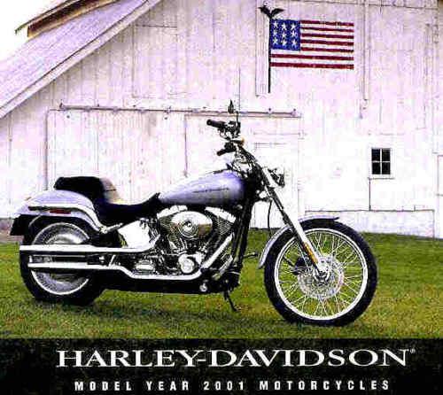 2001 harley-davidson large deluxe brochure -sportster-softail-dyna-electra glide