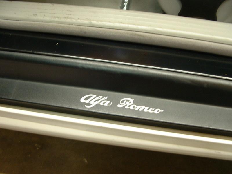 (2) door step decal sticker badge accent "alfa romeo"
