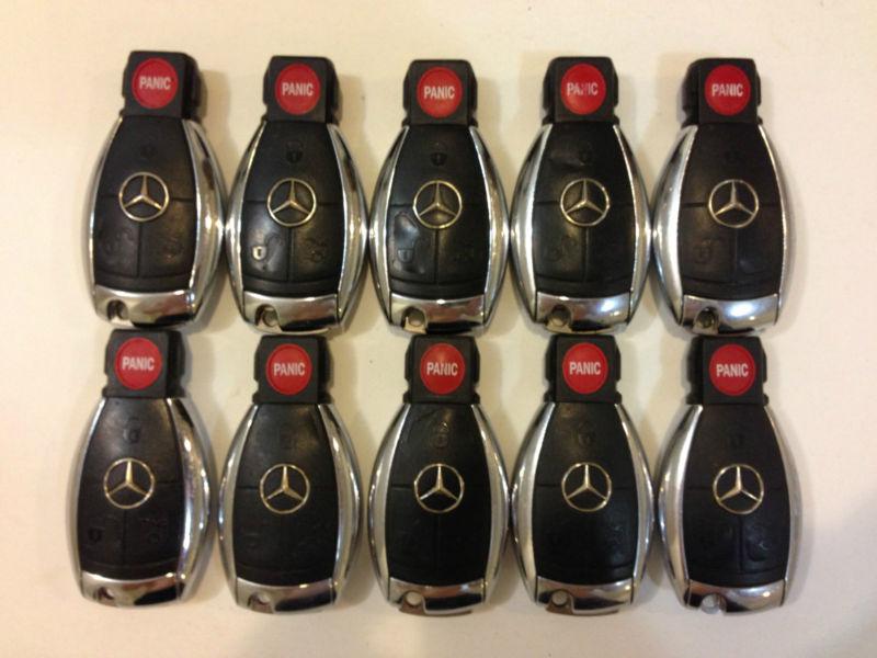 Nklg kr55wk49o31 mercedes benz lot of 10 smart key less remote chrome oem entry