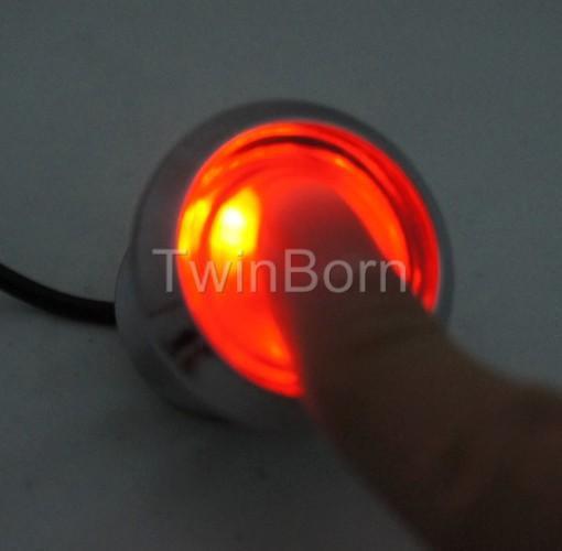 Auto engine no key start red led push button switch ignition starter kit set