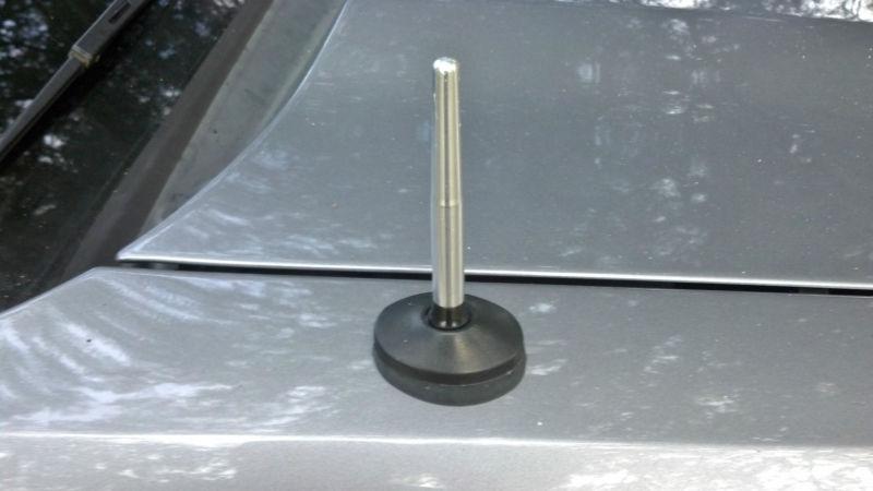 79-09 ford billet 3.5 inch shorty antenna stock replacement satin finish