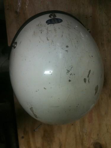 Vintage half face motorcycle bobber chopper helmet flat track snowmobile