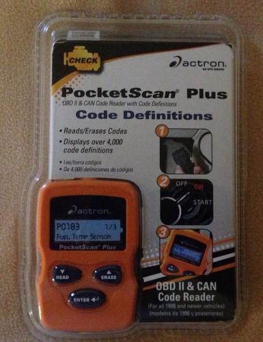 Actron cp9550 - pocketscan plus for obd ii and can - nip - free shipping