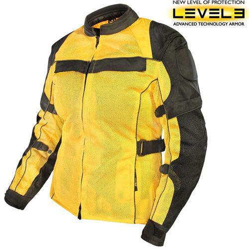 Xelement womens all season tri-tex and mesh yellow/black jacket