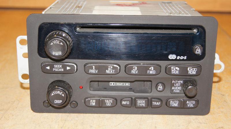 2000 venture 09379071 am/fm cd  in dash unit radio c/d tape