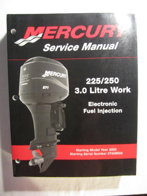 2002+ mercury outboard service repair shop manual 225 250 3.0l work efi 884294