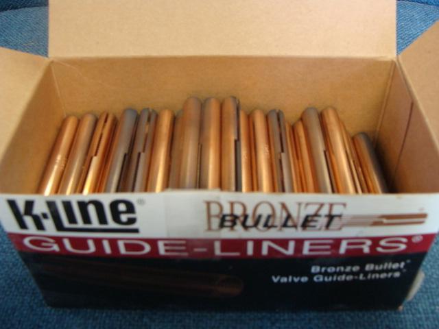 K-line bronze bullet valve guide liners (qty 100) (2.4" x 11/32" / .342) +.030"