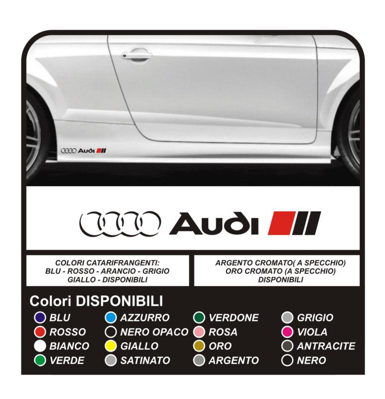 Stickers side audi s-line sline s1 s3 s4 s5 s8 rs1 rs3 rs4 rs5 rs6 decals tuning