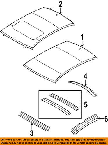 Mopar oem 5074398ad roof-header panel