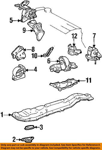 Toyota oem 1230502040 engine torque strut mount-side mount