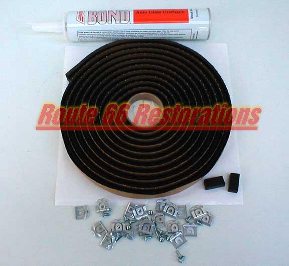 Purchase 64 65 CHEVELLE EL CAMINO CHEVY WINDSHIELD INSTALL KIT in