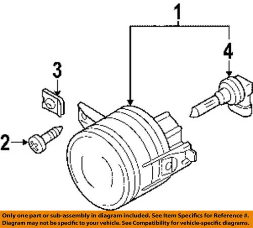 Volkswagen oem 1t0941700d fog light-fog lamp assembly