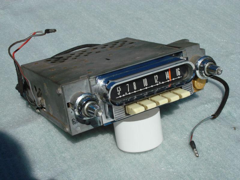 1961 1962 1963 mercury comet original fomoco push button 12v radio exc condition