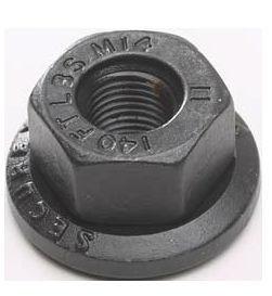 Ten alcoa 139987 two piece flanged wheel nuts  - 9/16" - 18 tpi nut