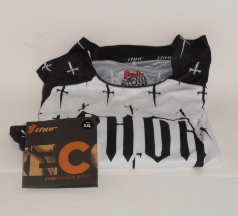 Thor s11 core 2910-2003 motorcross jersey "dagger" white and black 2xl 