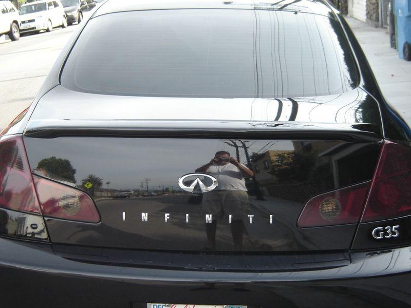 Purchase PAINTED 0306 INFINITI G35 SEDAN REAR OE LIP SPOILER in FAST