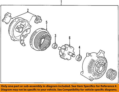 Ford oem 7c2z-10346-abrm alternator/generator