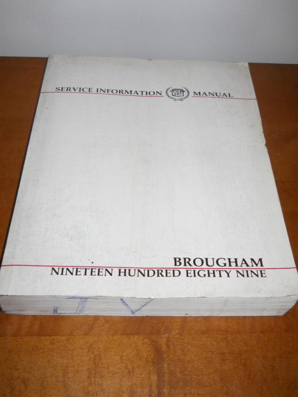 1989 cadillac brougham h-2612 cadillac service information manual
