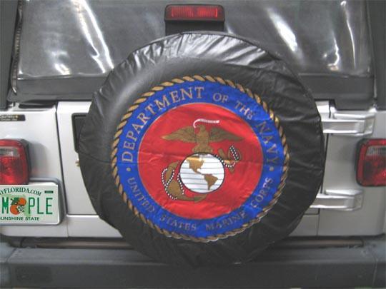 U.s. marine corps spare tire cover 28 inch diameter usmc suv