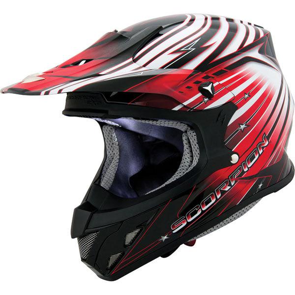 Red xl scorpion exo vx-r70 flux helmet 2013 model