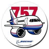 Boeing 757 pudgy sticker   ----free shipping