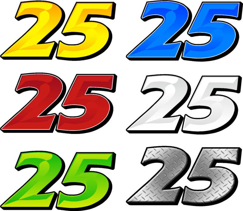 Race car numbers late model sprint, modified, sprint car - marque chz number kit