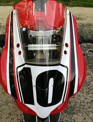 Number plate decal for the ducati 1199 panigale