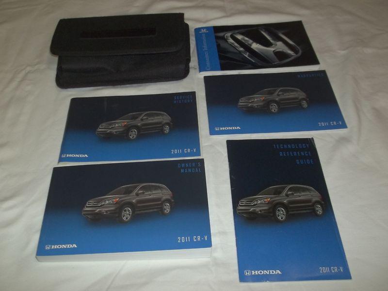 2011 honda cr-v owner's manual 6/pc.set & black honda sporty denim case.free s/h