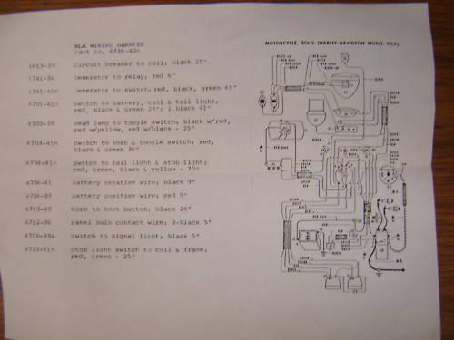 Harley Military WLA 45 Flathead 1942 Wiring Harness, US $110.00, image 4